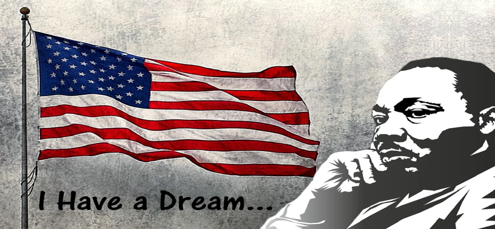 Martin Luther King Jr. American Flag I have a Dream
